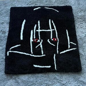 Itatchi from Anime Naruto Black and White Rug